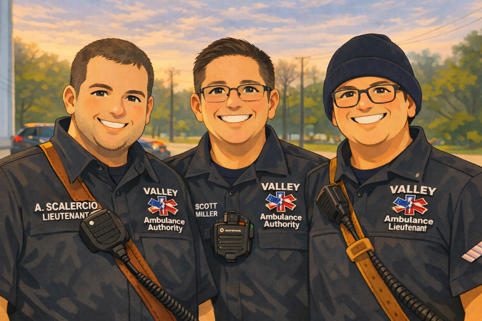 Lieutenant in ambulance