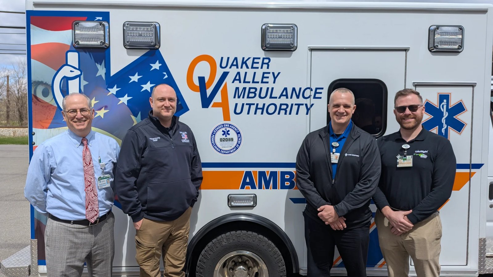 Emergency vehicles in parade